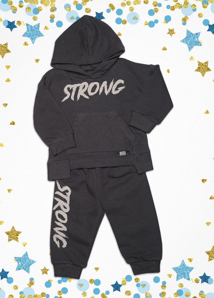 Sanaulla Exclusive Range  Fancy Kids Suit -  SU22KW  342994 D Grey