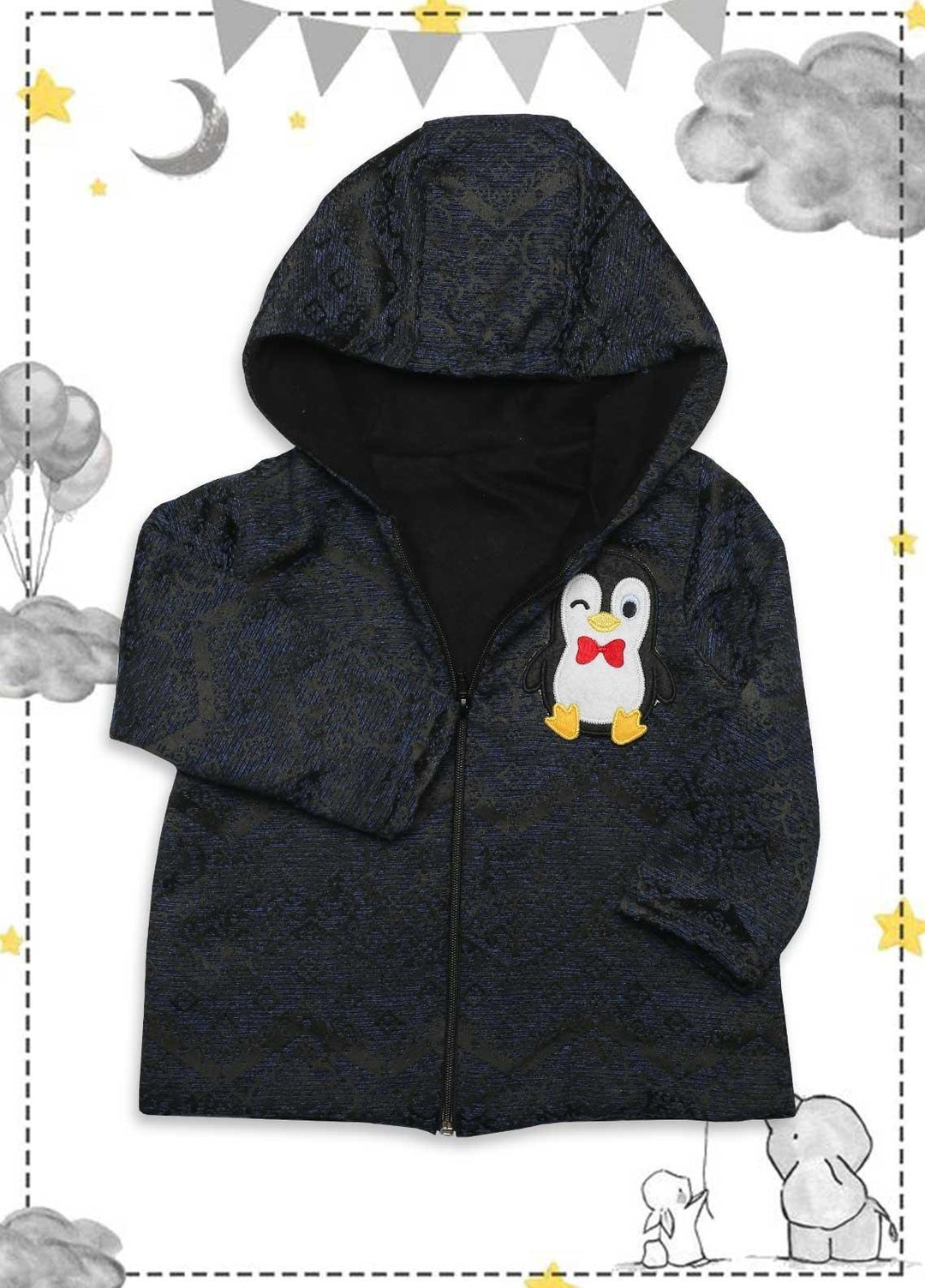 Sanaulla Exclusive Range  Fancy Jacket for Kids -  342661 Blue