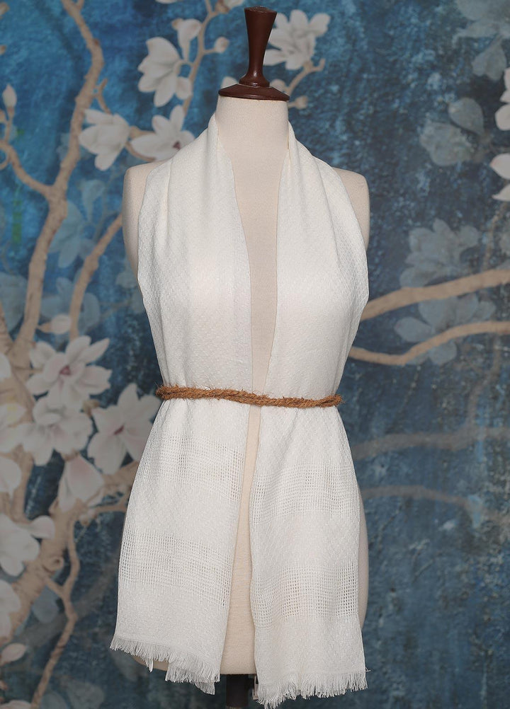 Sanaulla Exclusive Range    Scarves D-01 Cream - Ladies Scarves