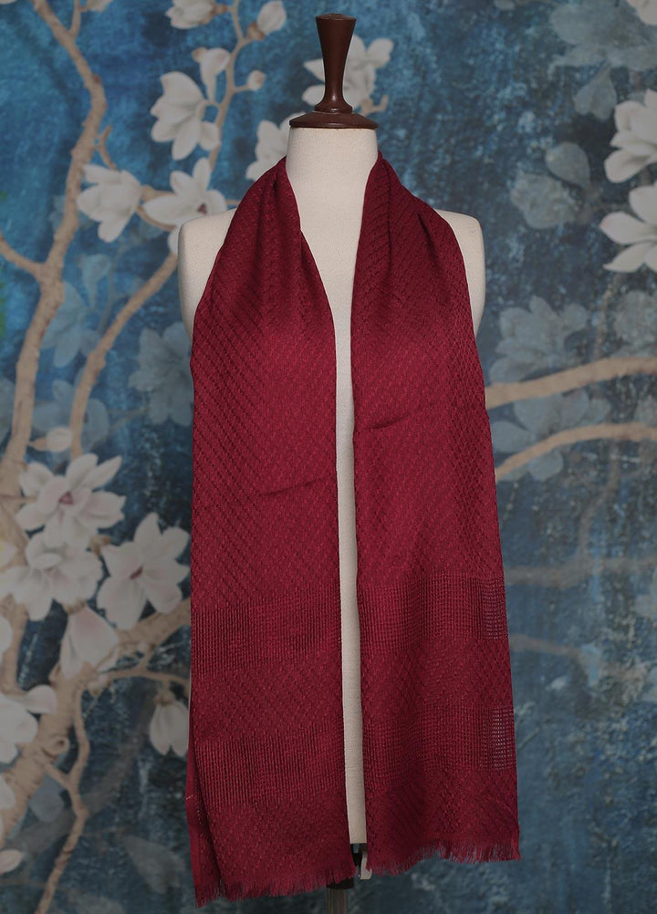 Sanaulla Exclusive Range    Scarves D-01 Maroon - Ladies Scarves