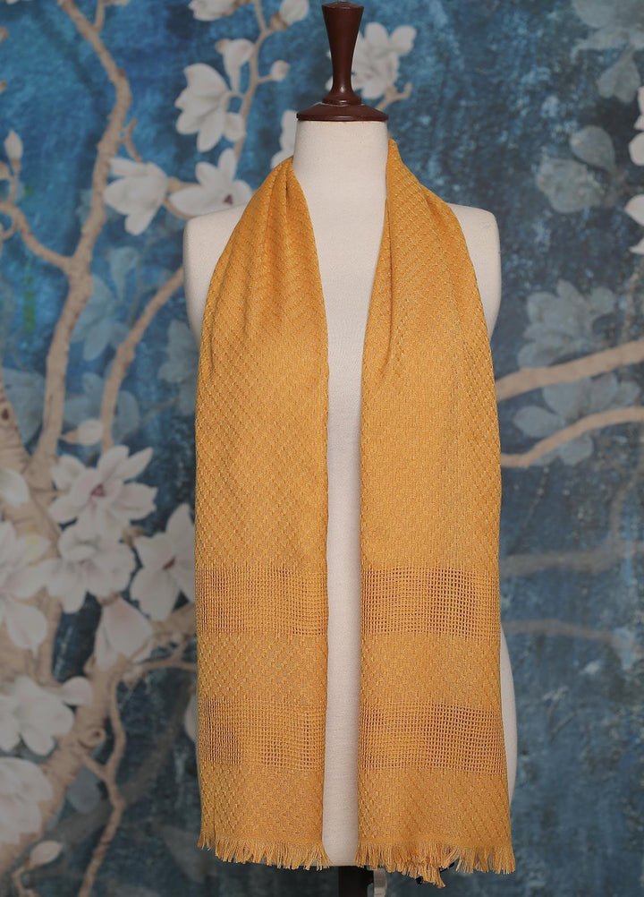 Sanaulla Exclusive Range    Scarves D-02 Yellow - Ladies Scarves