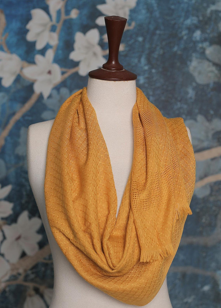 Sanaulla Exclusive Range    Scarves D-02 Yellow - Ladies Scarves