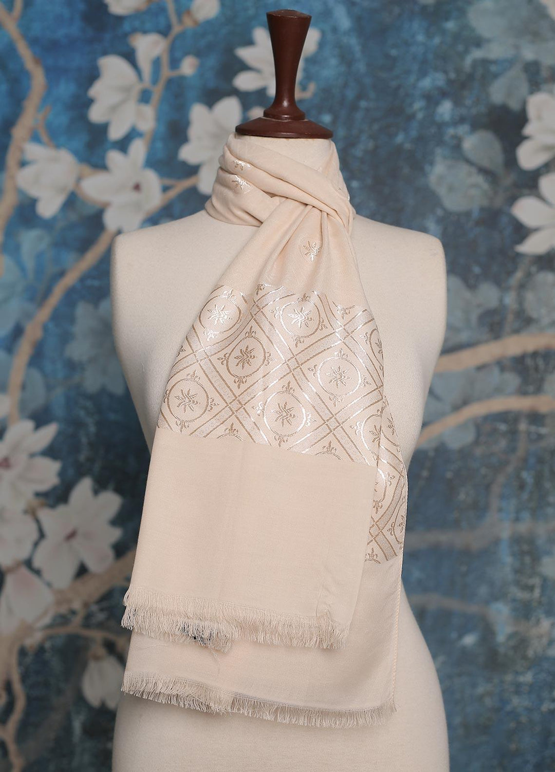 Sanaulla Exclusive Range    Scarves D-05 Fawn - Ladies Scarves