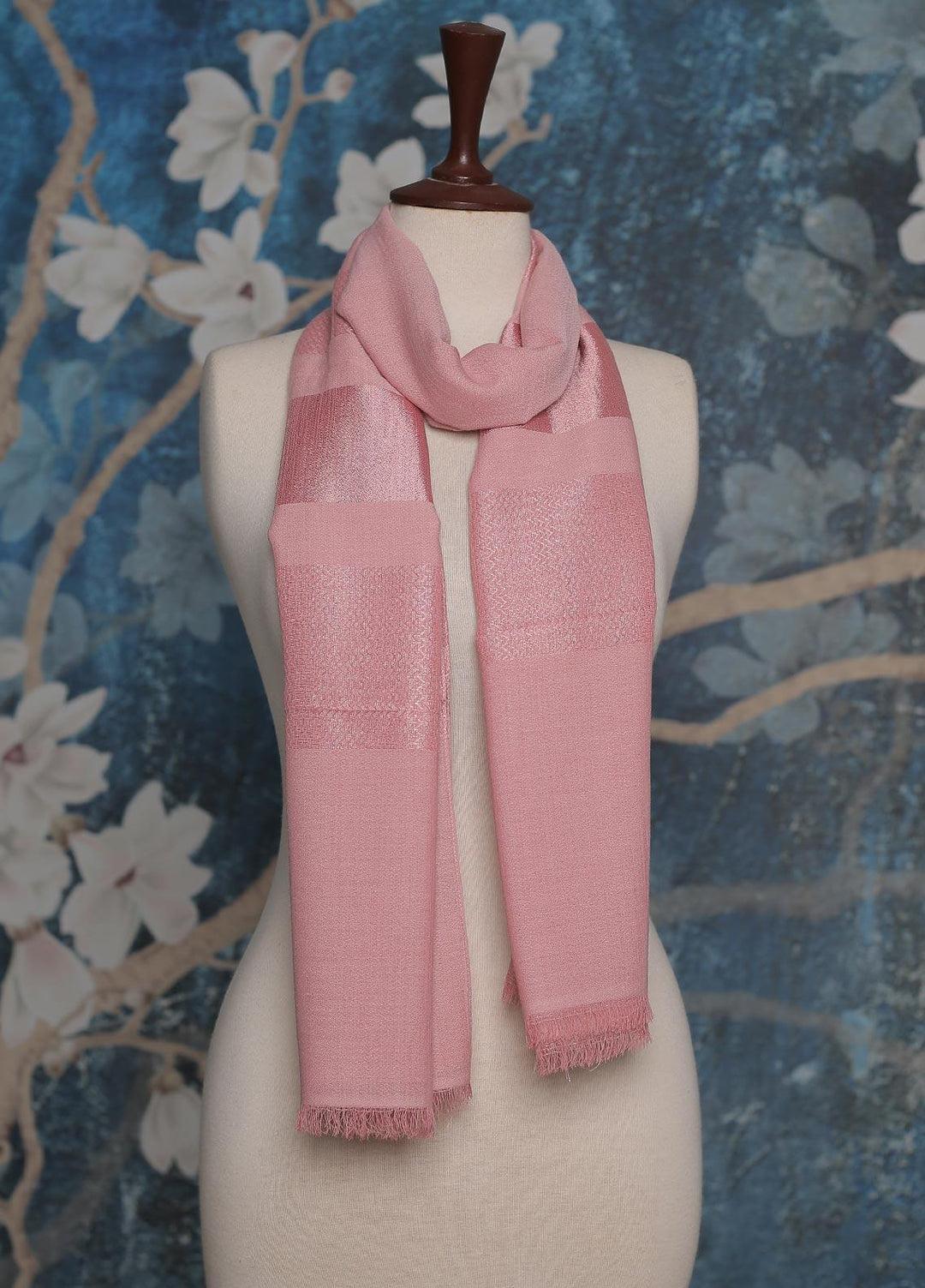 Sanaulla Exclusive Range    Scarves D-17 Light Pink - Ladies Scarves