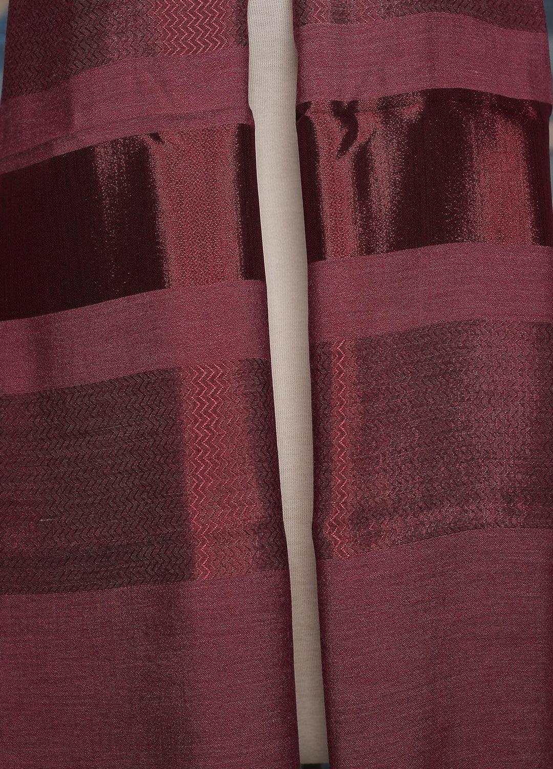 Sanaulla Exclusive Range    Scarves D-17 Maroon - Ladies Scarves