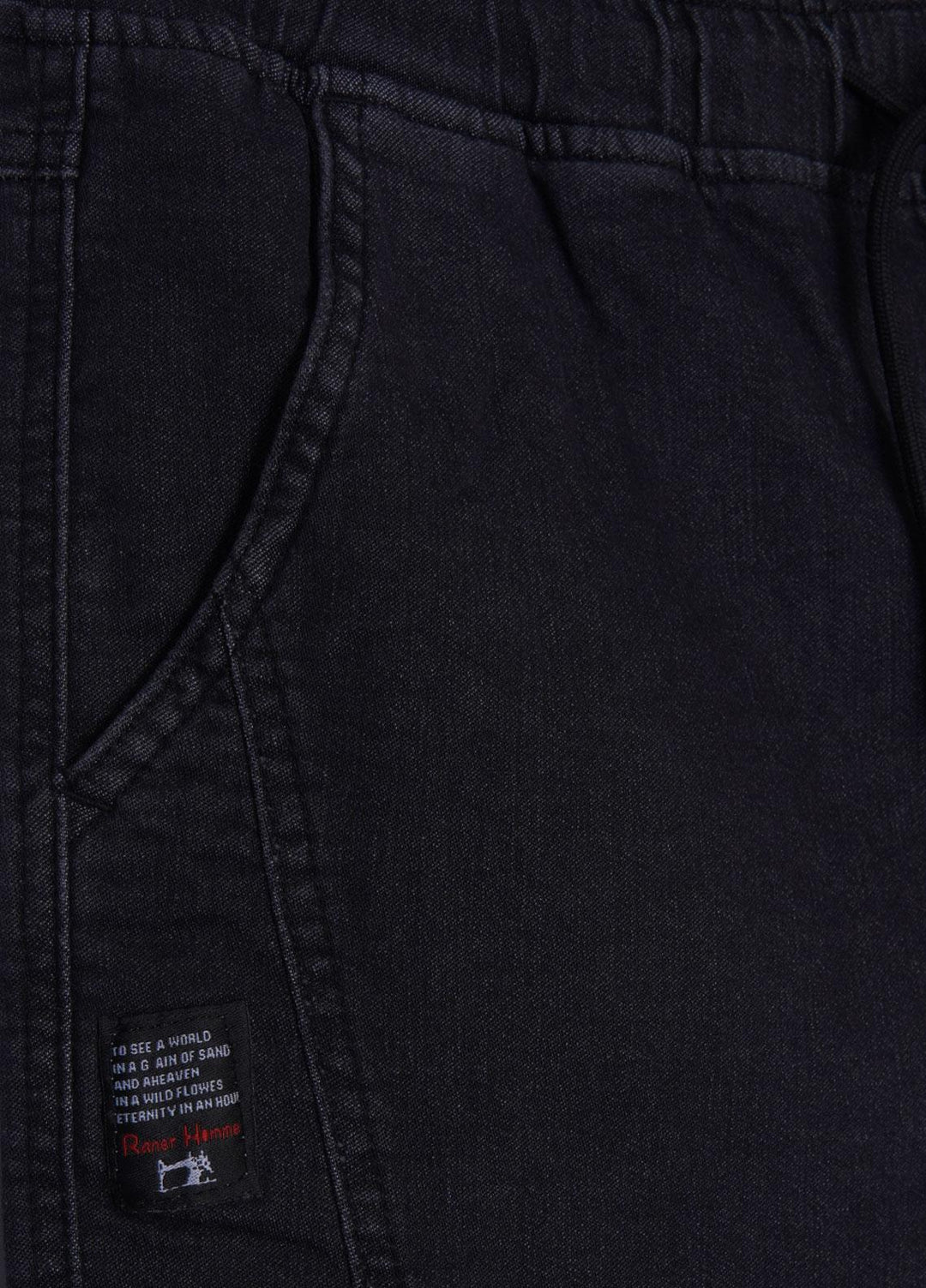 Sanaulla Exclusive Range Denim Casual Jeans for Men -  D-02 Black