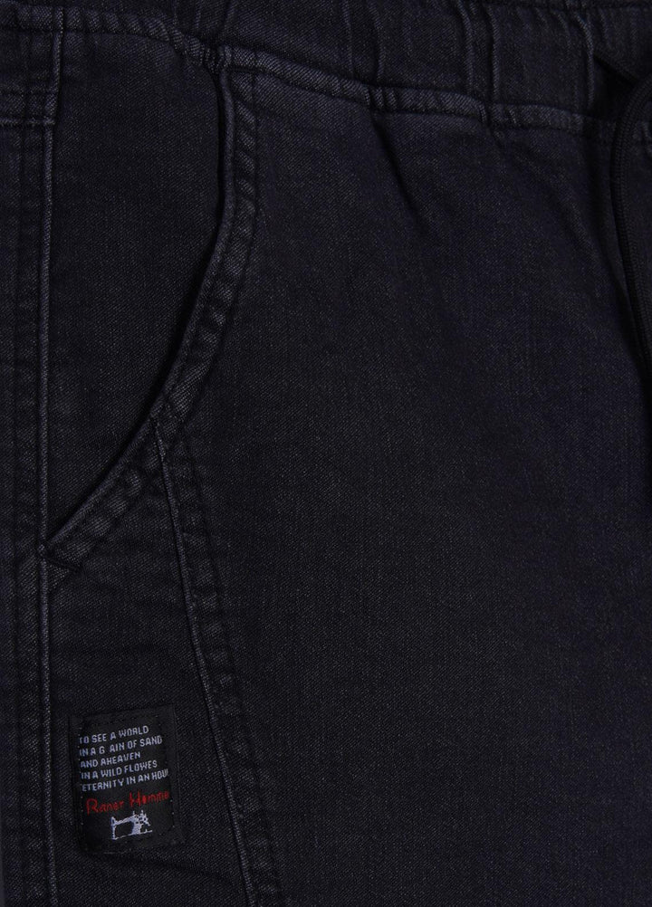 Sanaulla Exclusive Range Denim Casual Jeans for Men -  D-02 Black
