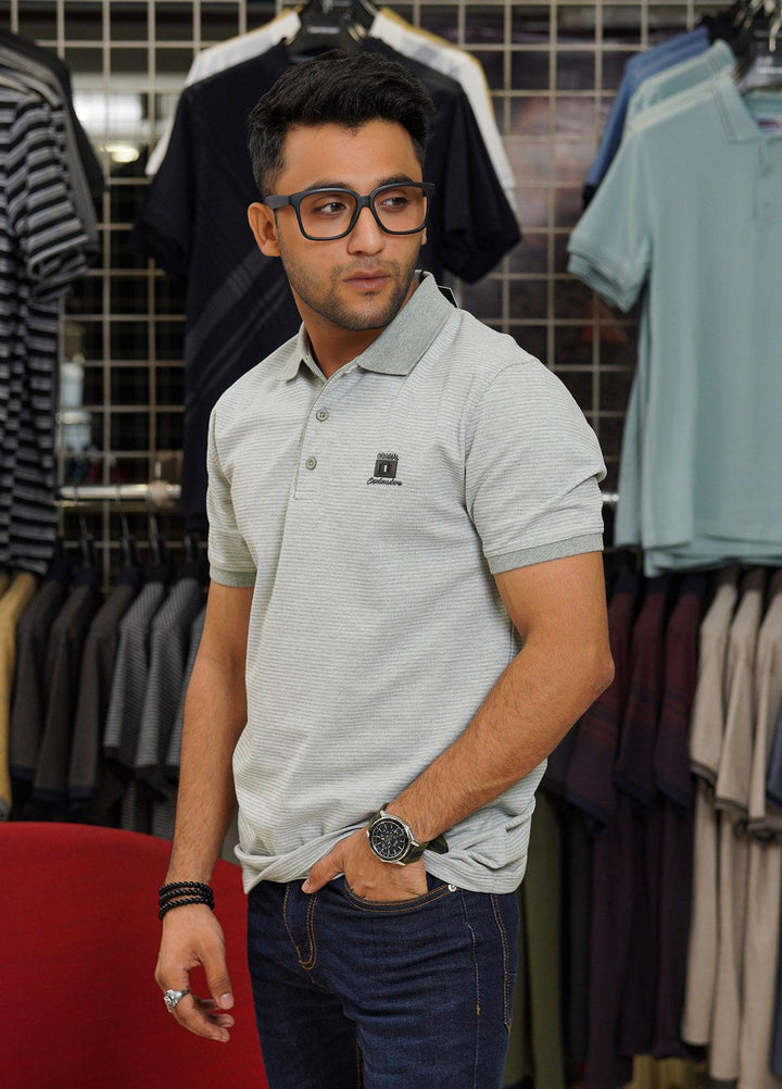 Sanaulla Exclusive Range Cotton Polo for Men - D-1219 Light Green