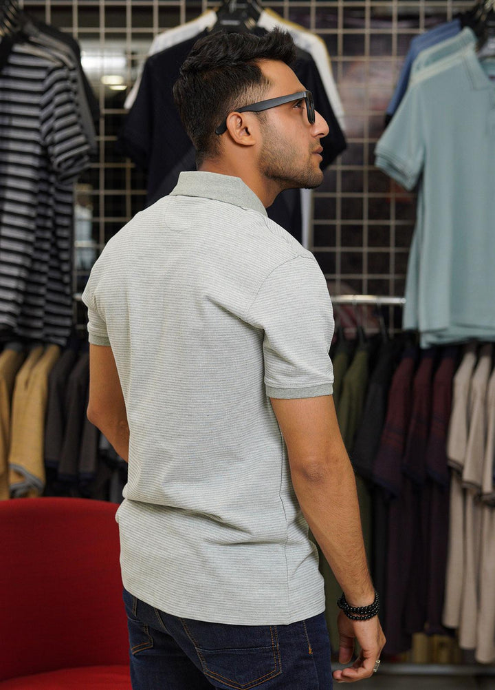 Sanaulla Exclusive Range Cotton Polo for Men - D-1219 Light Green