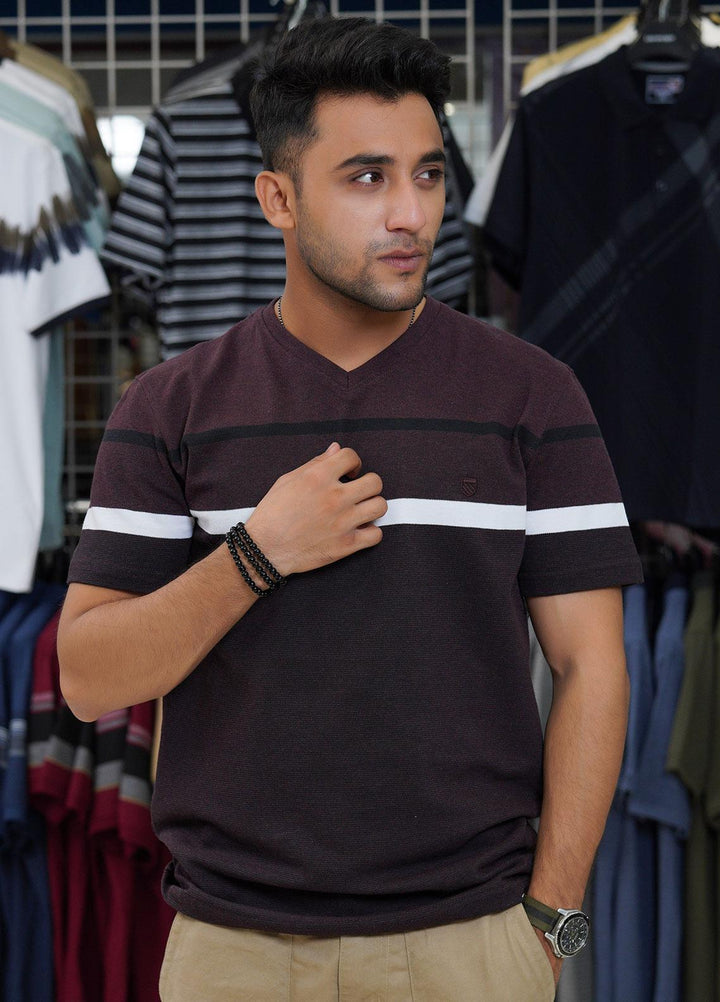 Sanaulla Exclusive Range Cotton Polo for Men - D-1288 Maroon