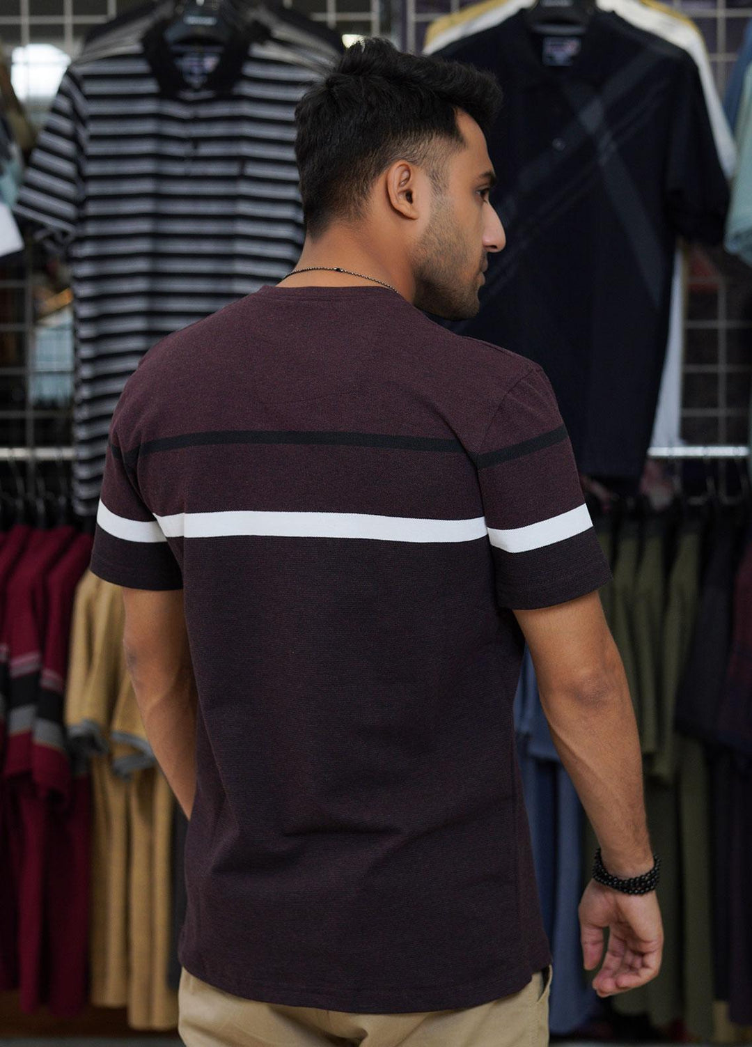 Sanaulla Exclusive Range Cotton Polo for Men - D-1288 Maroon