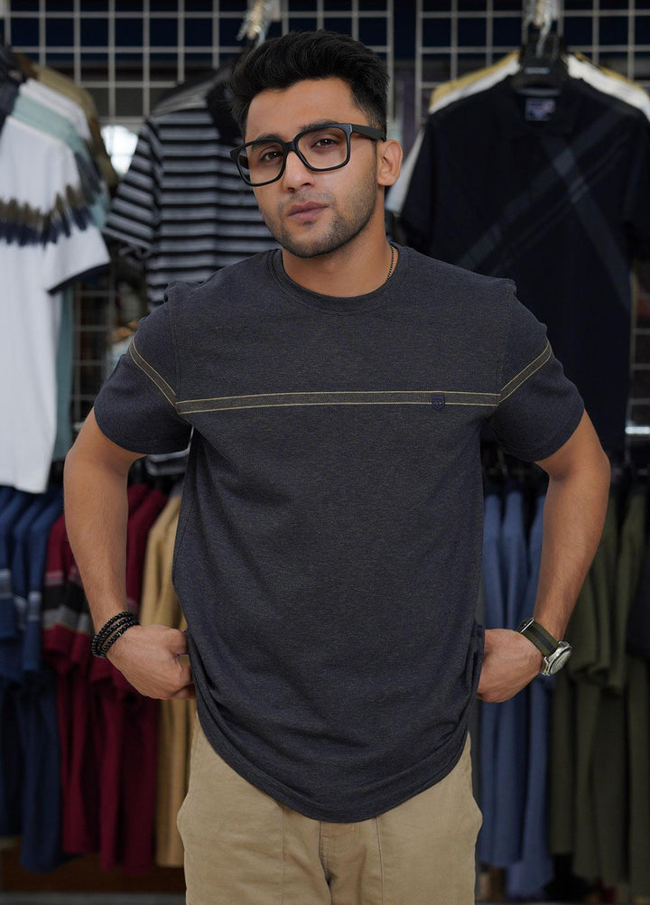 Sanaulla Exclusive Range Cotton Polo for Men - D-1298 Black