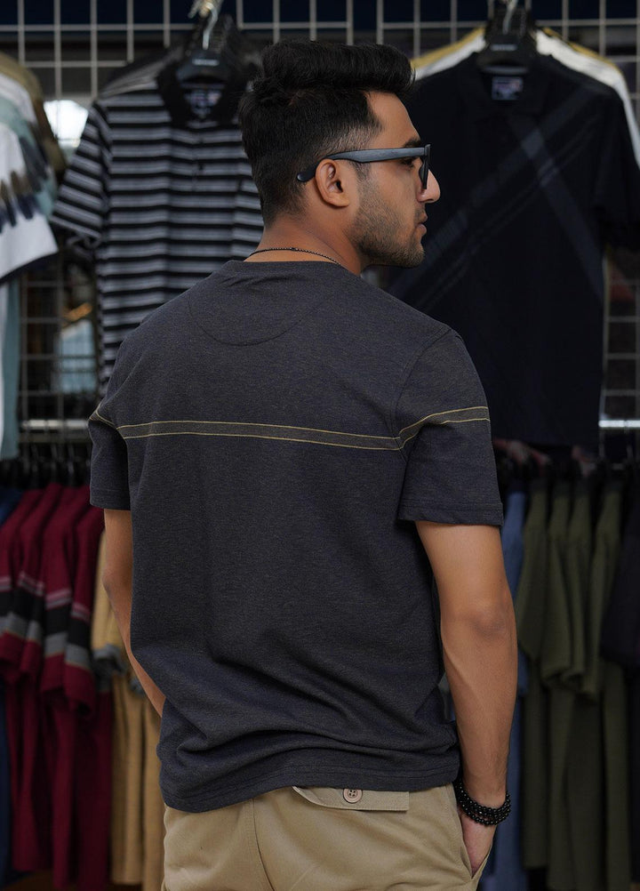 Sanaulla Exclusive Range Cotton Polo for Men - D-1298 Black