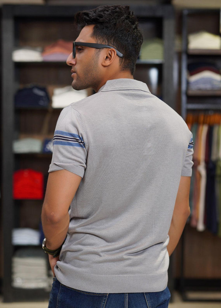 Sanaulla Exclusive Range Cotton Polo for Men - D-2308 Grey