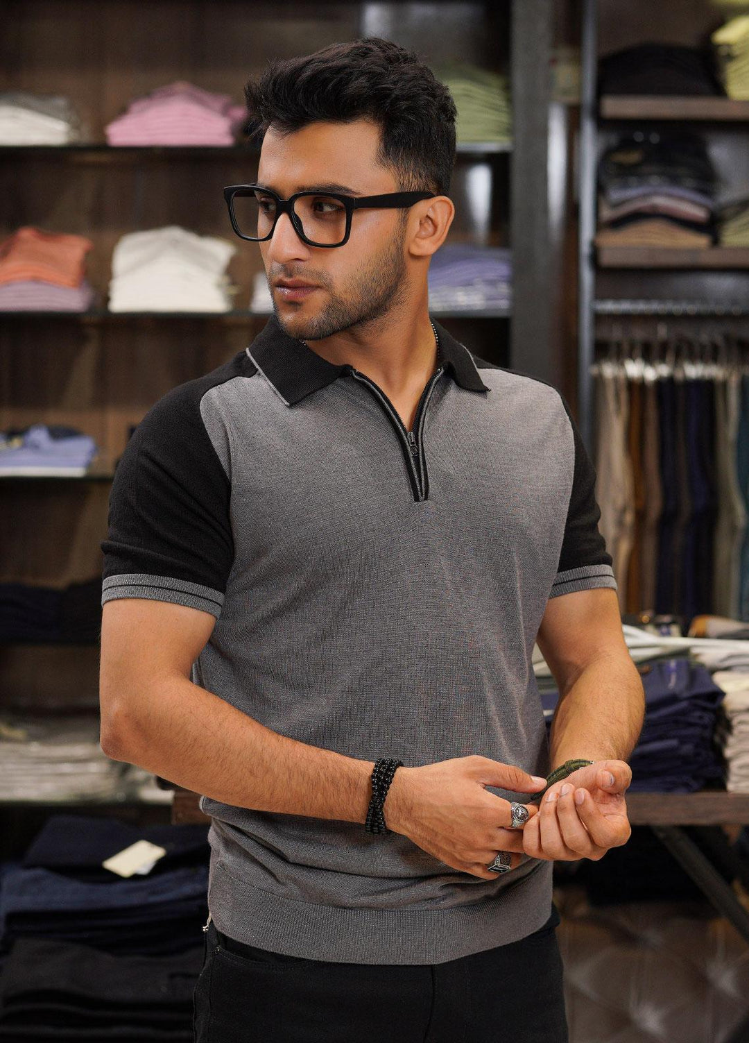 Sanaulla Exclusive Range Cotton Polo for Men - D-2313 Brown