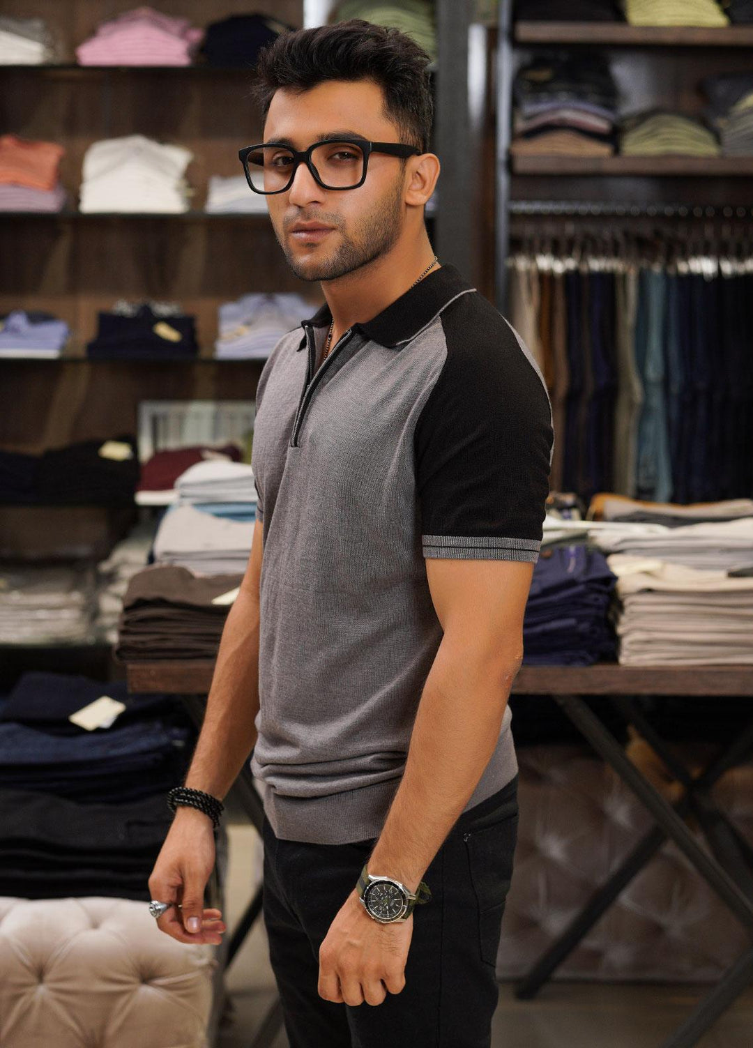 Sanaulla Exclusive Range Cotton Polo for Men - D-2313 Brown