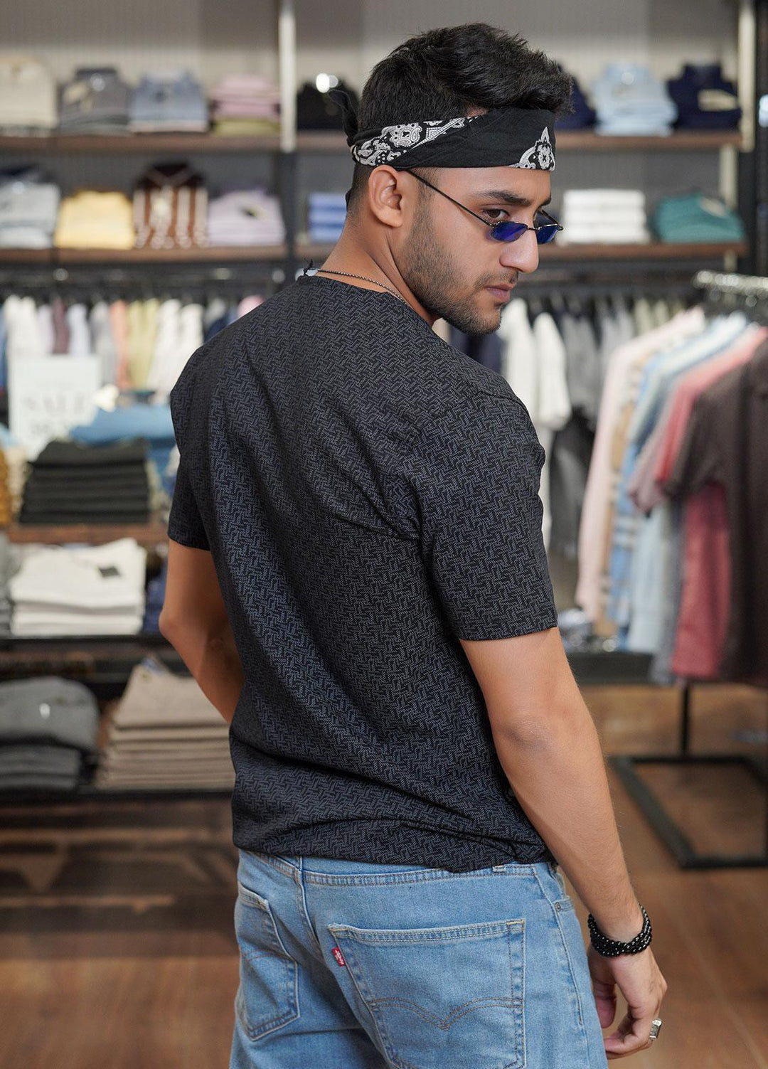 Sanaulla Exclusive Range Polo for Men - D-6048 Black