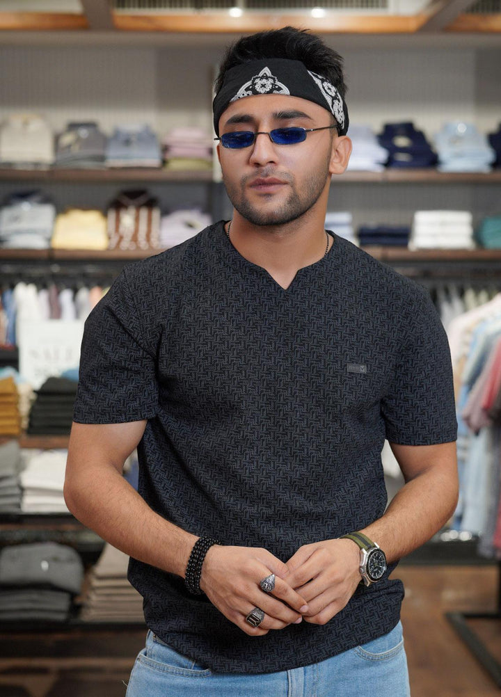 Sanaulla Exclusive Range Polo for Men - D-6048 Black