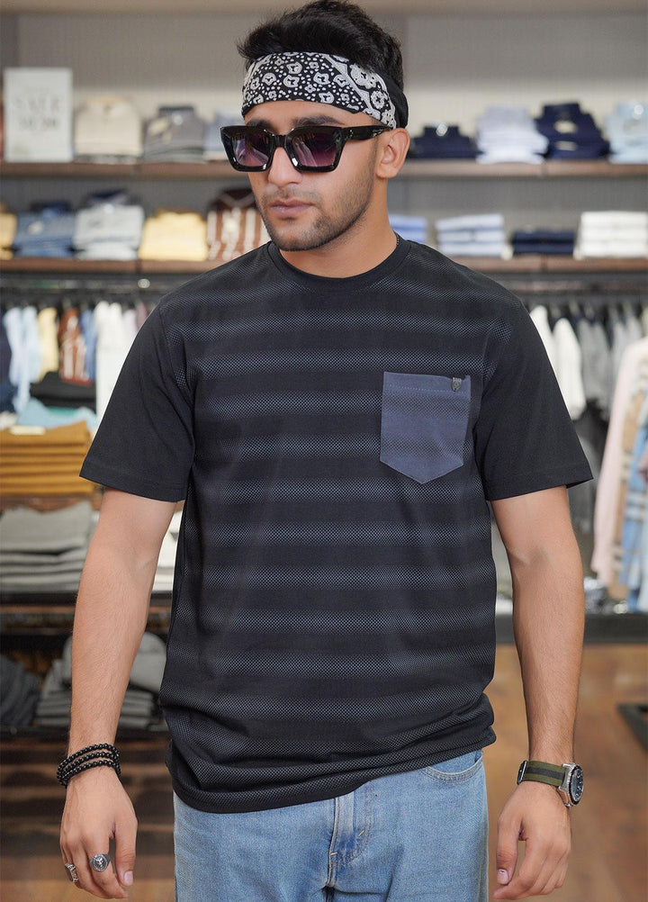 Sanaulla Exclusive Range Polo for Men - D-6092 Black