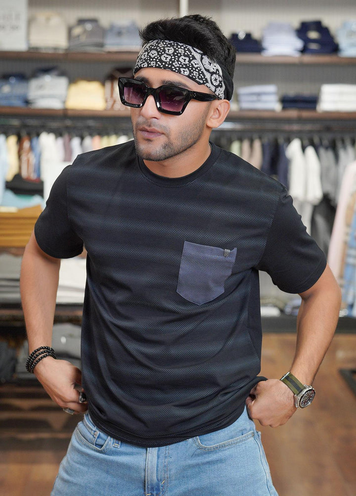 Sanaulla Exclusive Range Polo for Men - D-6092 Black