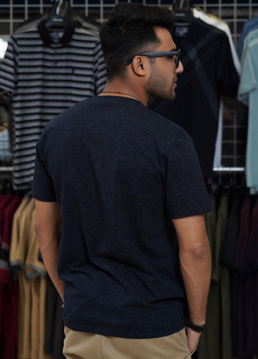 Sanaulla Exclusive Range Cotton Polo for Men - D-6107 Dark Blue