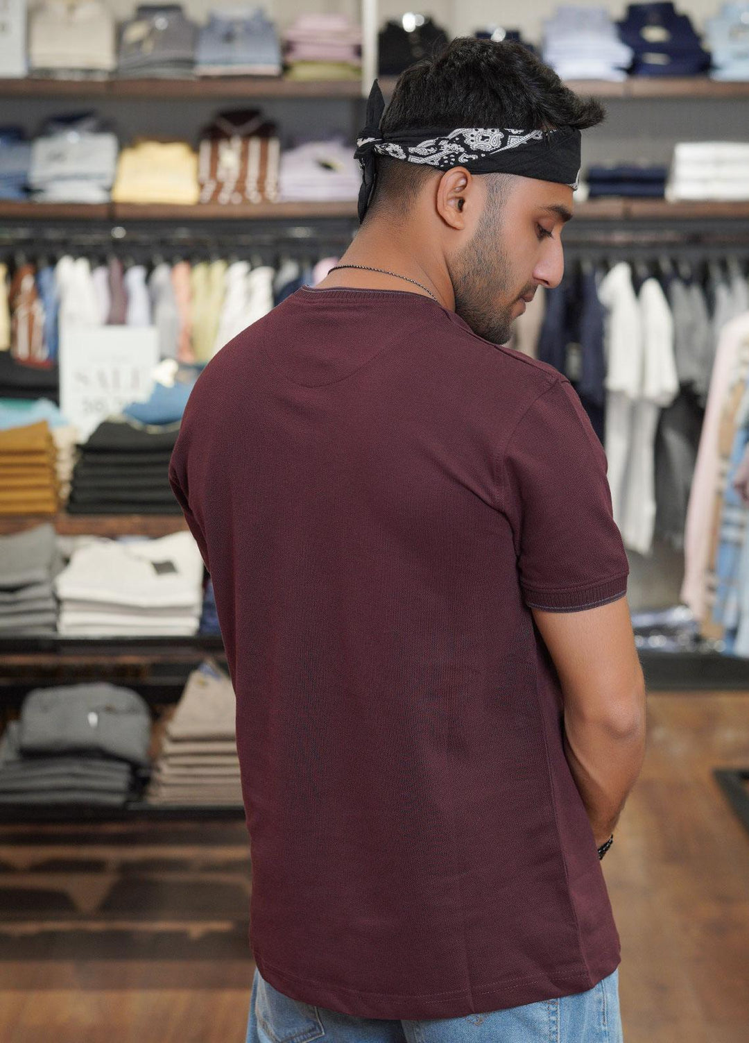 Sanaulla Exclusive Range Polo for Men - D-6238 Maroon