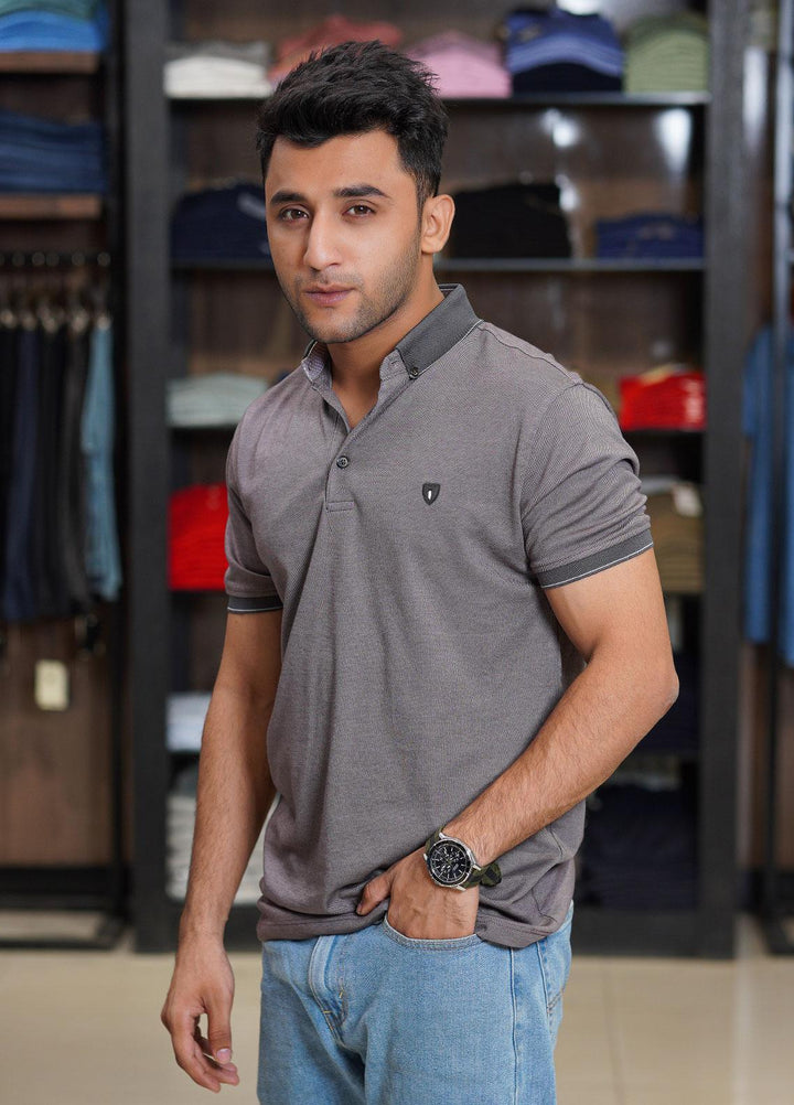 Sanaulla Exclusive Range Cotton Polo for Men - D-6371 Brown
