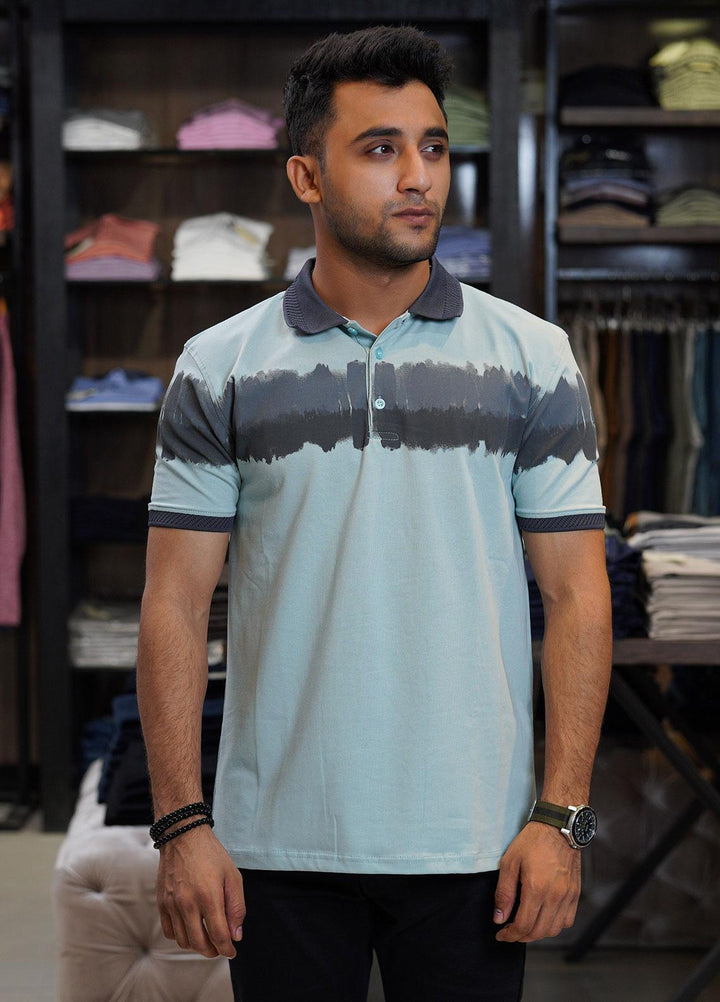 Sanaulla Exclusive Range Cotton Polo for Men - D-6605 Light Green