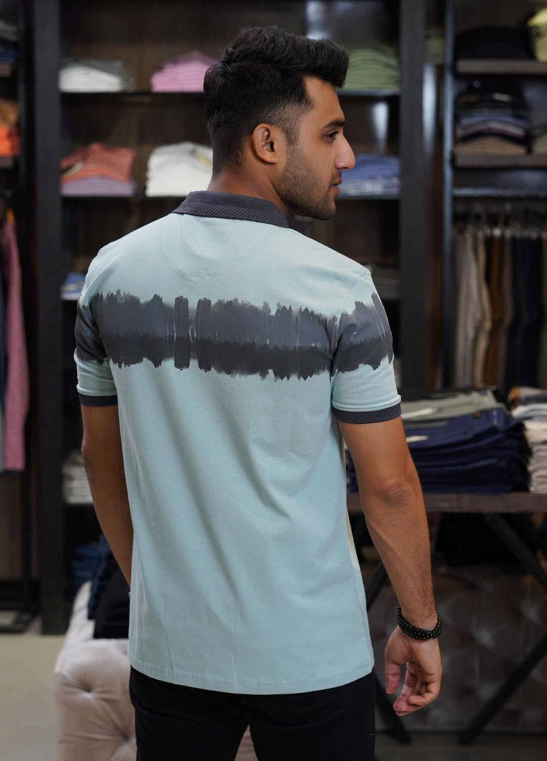 Sanaulla Exclusive Range Cotton Polo for Men - D-6605 Light Green