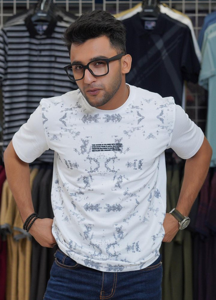 Sanaulla Exclusive Range Cotton Polo for Men - D-6638 White