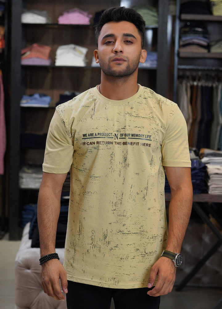 Sanaulla Exclusive Range Cotton Polo for Men - D-6666 Fawn
