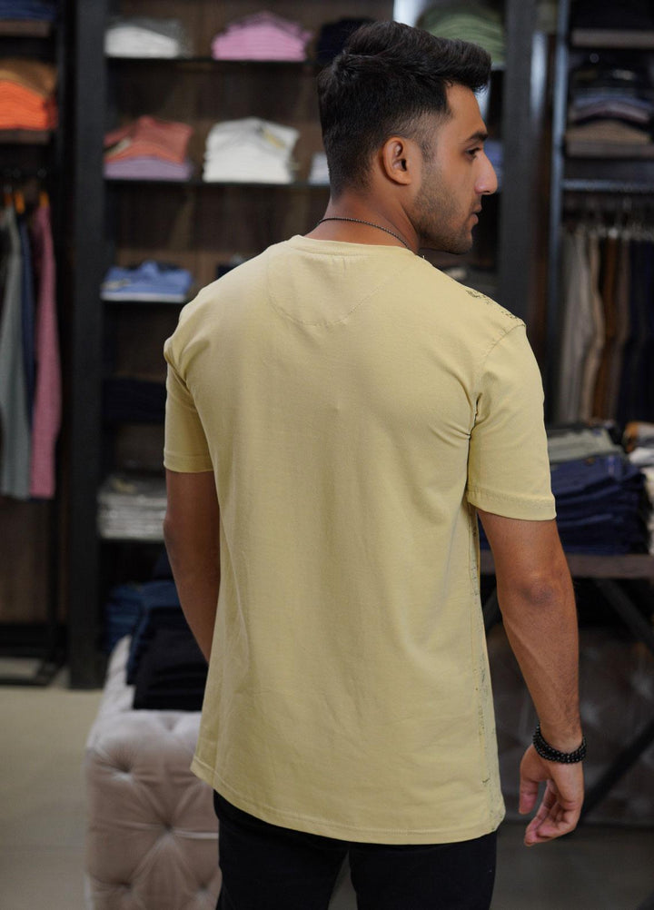 Sanaulla Exclusive Range Cotton Polo for Men - D-6666 Fawn