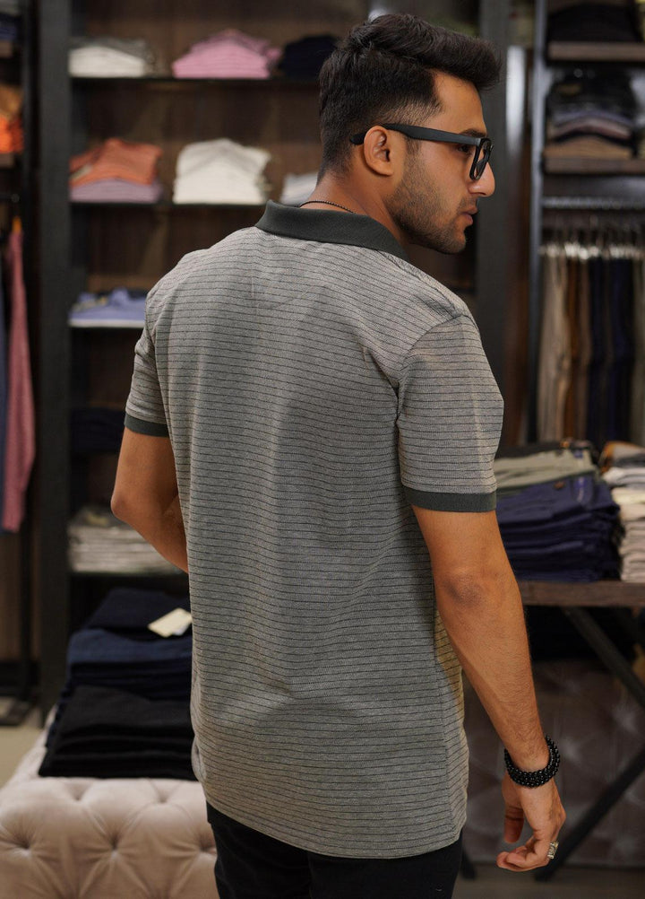 Sanaulla Exclusive Range Cotton Polo for Men - D-6691 Green