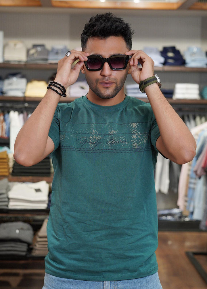 Sanaulla Exclusive Range Polo for Men - D-6710 Dark Green