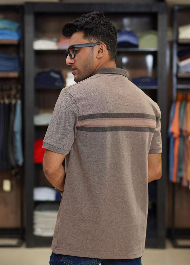 Sanaulla Exclusive Range Cotton Polo for Men - D-6715 Brown