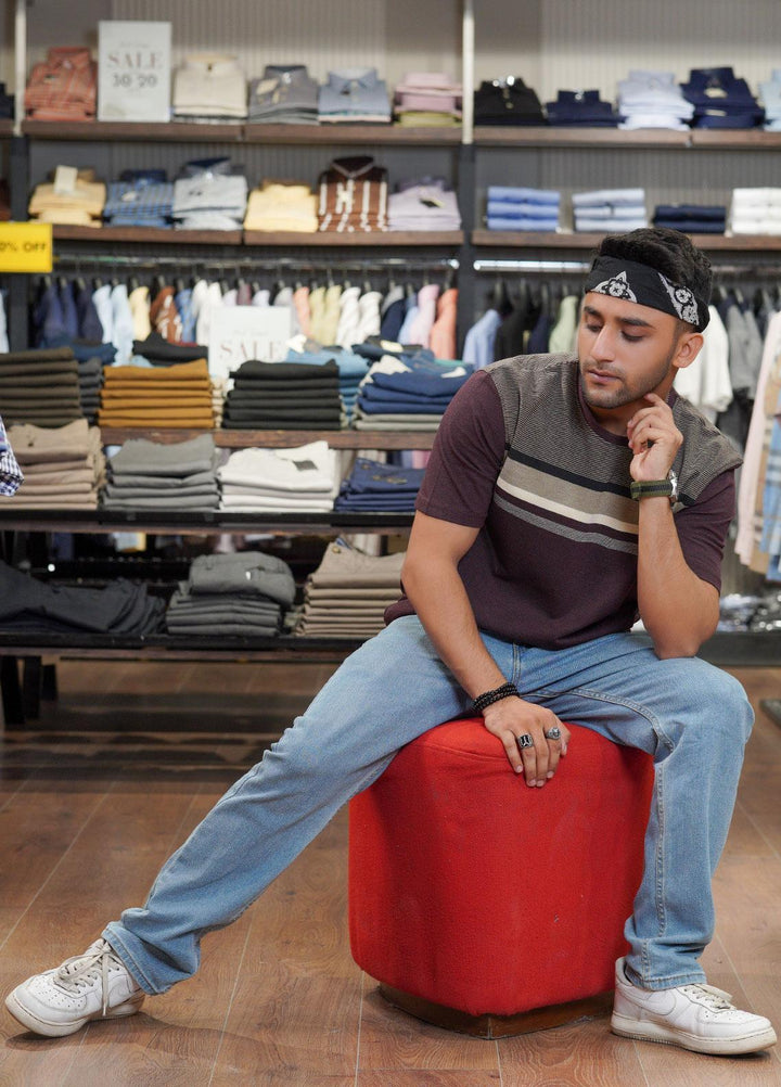 Sanaulla Exclusive Range Polo for Men - D-6763 Maroon