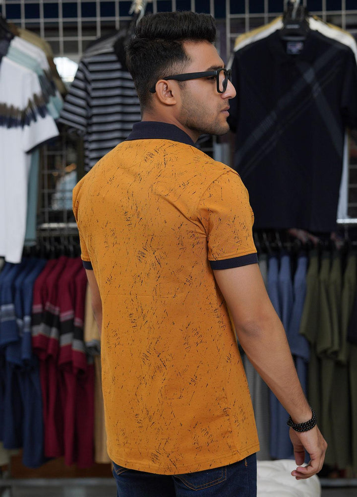 Sanaulla Exclusive Range Cotton Polo for Men - D-6782 Mustard