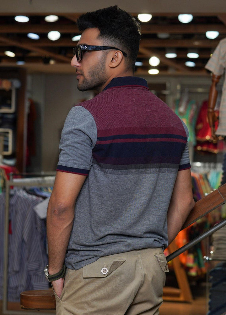 Sanaulla Exclusive Range Polo for Men - D-7203 Dark Grey