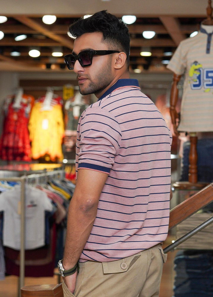 Sanaulla Exclusive Range Polo for Men - D-7210 Pink