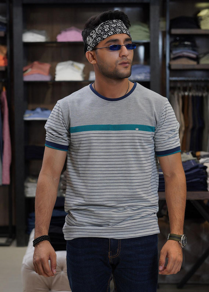 Sanaulla Exclusive Range Cotton Polo for Men - D-7246 Light Grey