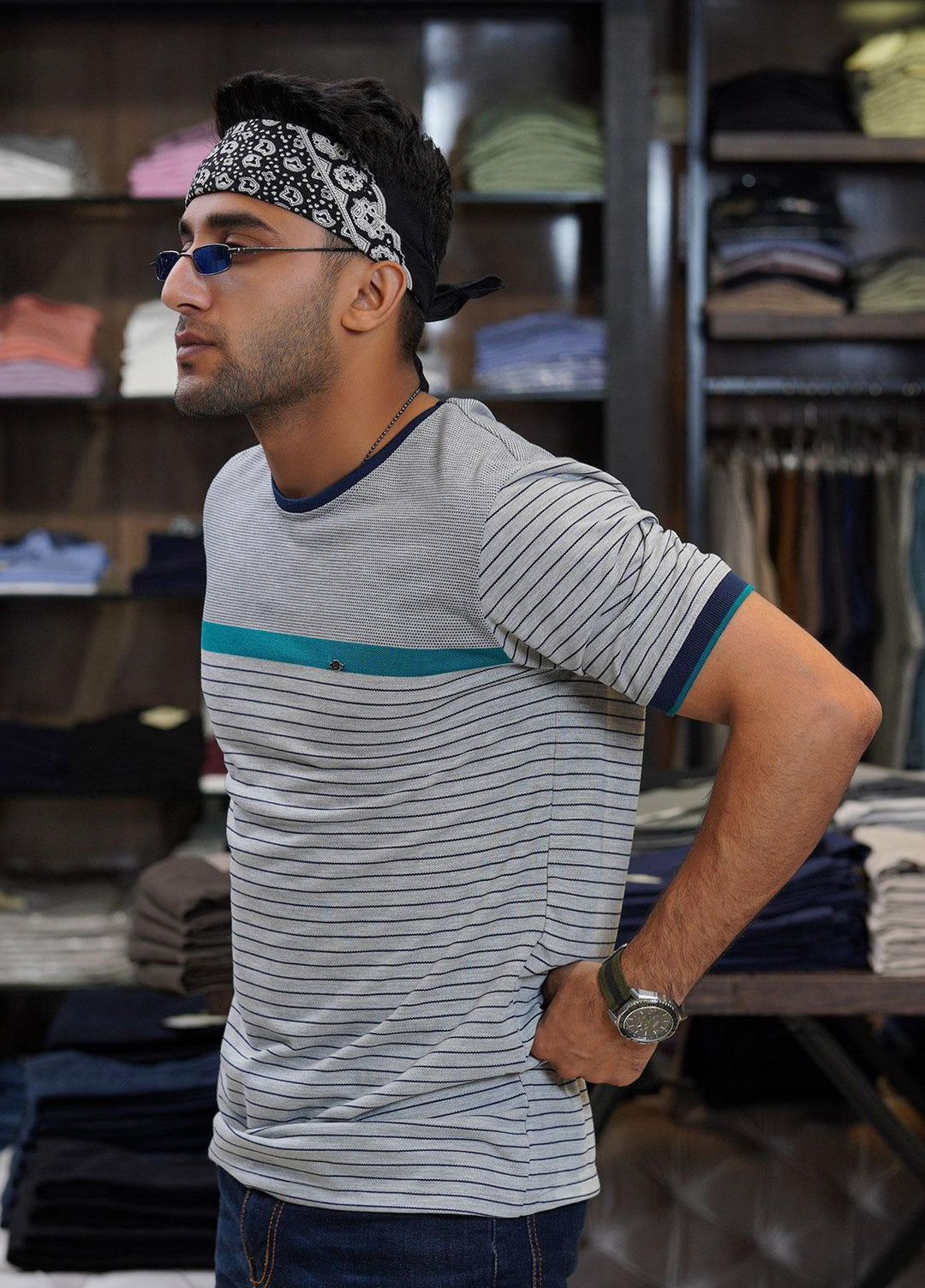 Sanaulla Exclusive Range Cotton Polo for Men - D-7246 Light Grey