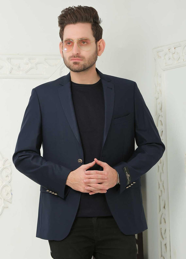 Sanaulla Exclusive Range  Casual Blazers for Men -  SU22MB PV Blazer 887 Navy