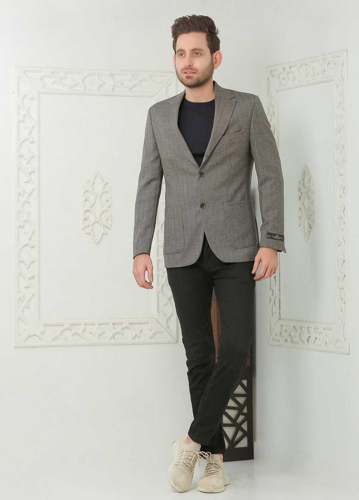 Sanaulla Exclusive Range  Casual Men Blazers -  SU22MB Wool Blazer A319 09 Beige