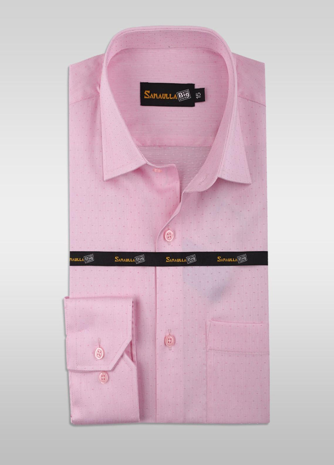 Sanaulla Exclusive Range Cotton Formal Men Shirts -  SU21GR 08-Pink