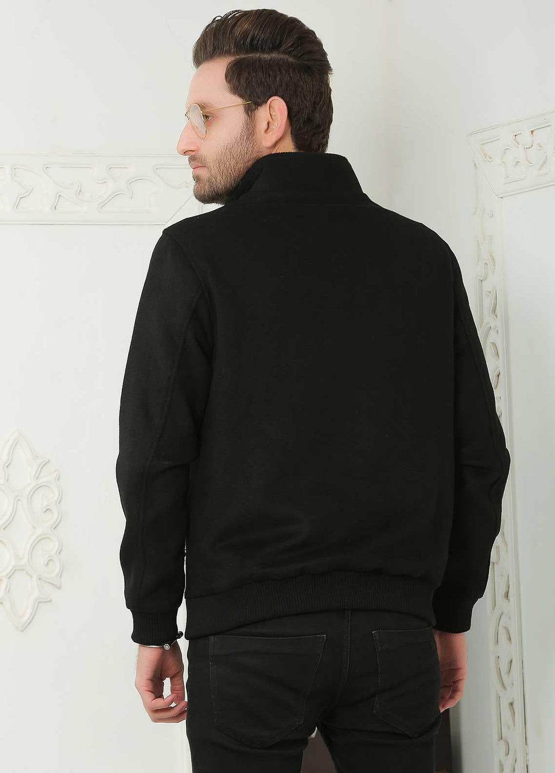 Sanaulla Exclusive Range  Casual Jackets for Men -  SU21MJ D-01 Black