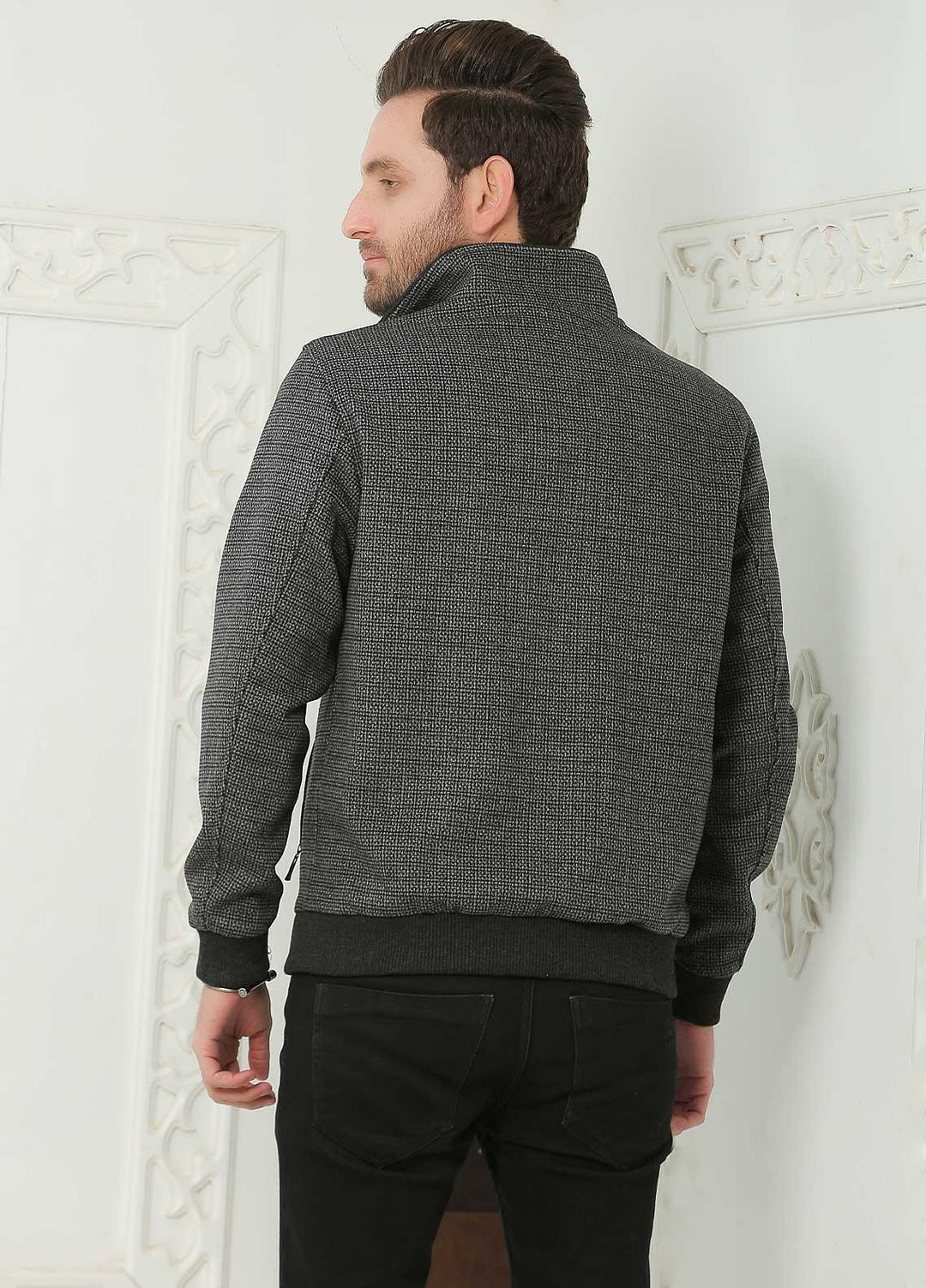 Sanaulla Exclusive Range  Casual Jackets for Men -  SU21MJ D-01 Grey