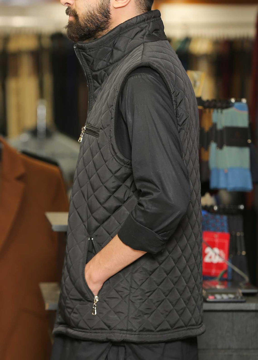 Sanaulla Exclusive Range  Casual Jackets for Men -  SU22MJ Jacket 4003 Black