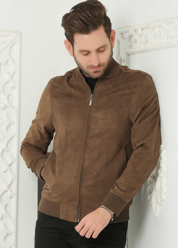 Sanaulla Exclusive Range  Casual Men Jackets -  SU21MJ D-03 Brown
