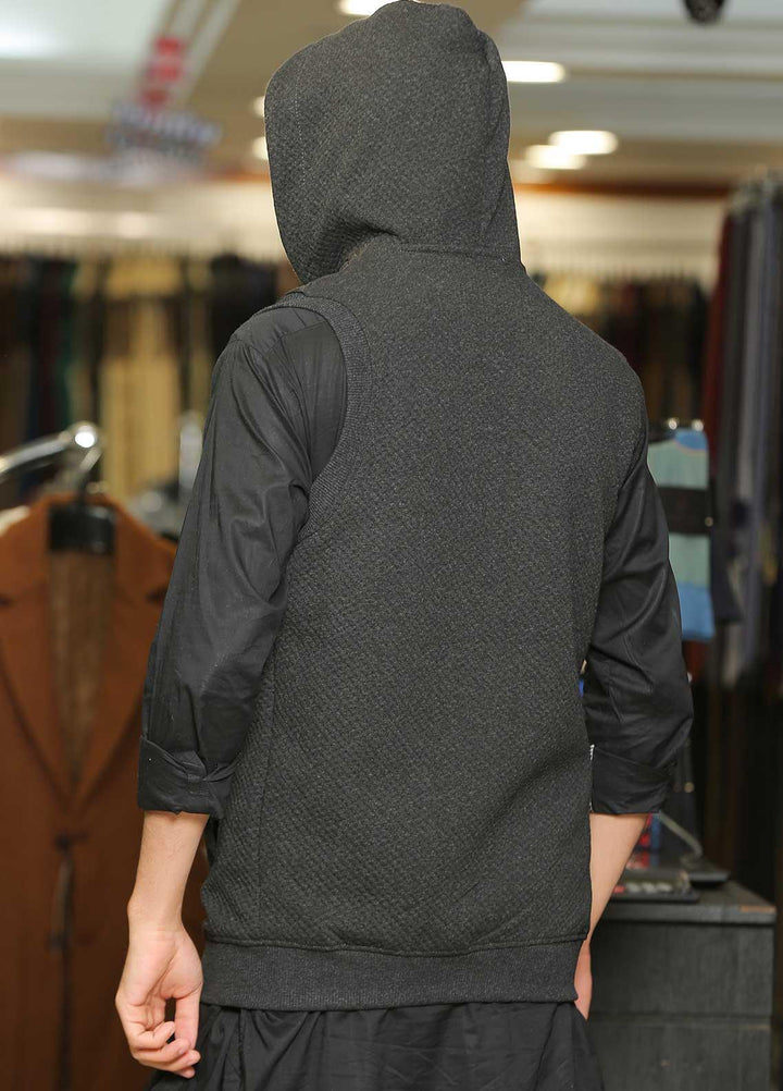 Sanaulla Exclusive Range  Casual Zipper for Men -  SU22MJ Zipper 6699 Black