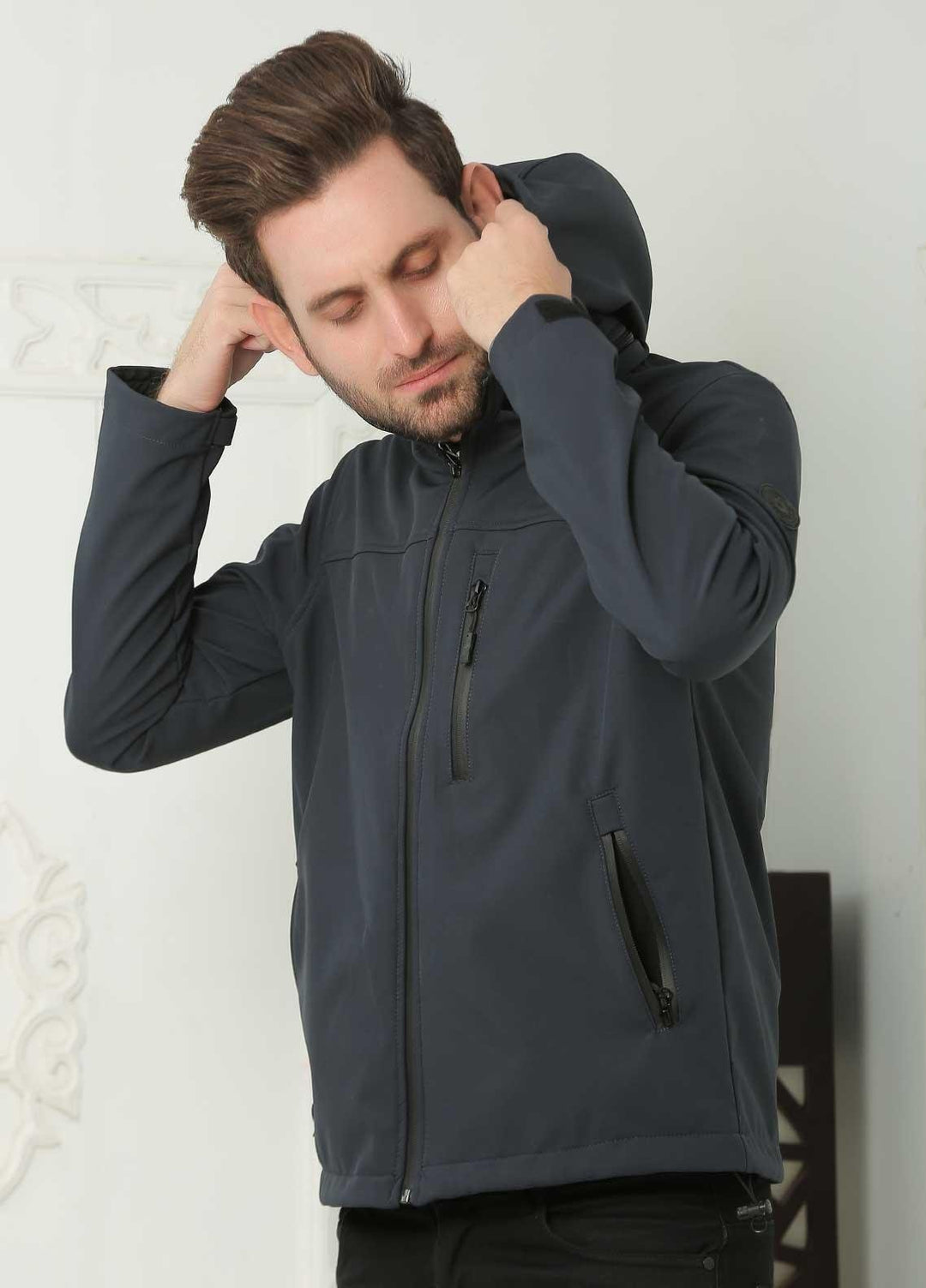 Sanaulla Exclusive Range  Casual Jackets for Men -  SU21MJ 3052 Dark Green